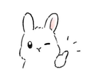 👍 emoji зайки ♡ @softsticks Telegram sticker 1 of 40