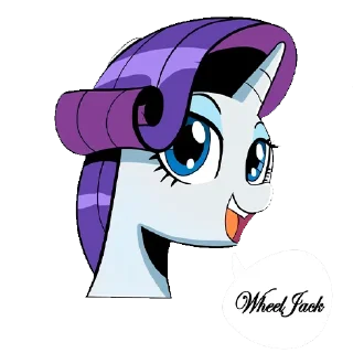 Sticker from Rarity Optimus by @mlpstickers