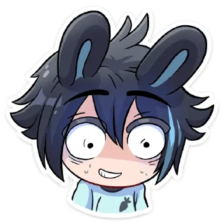 😳 emoji Тёмный Эдди '@KatShiStickers' Telegram sticker 6 of 48