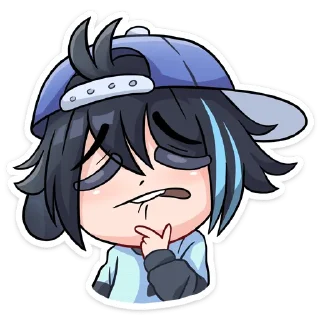 🫦 emoji Тёмный Эдди '@KatShiStickers' Telegram sticker 24 of 48