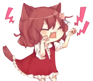 🐈‍⬛ emoji ⌇ℛℯ𝒹-𝒽𝒶𝒾𝓇 ℊ𝒾𝓇𝓁 .˚₊‧ ->「 @wexsavi 」ˊˎ˗ Telegram sticker 4 of 16