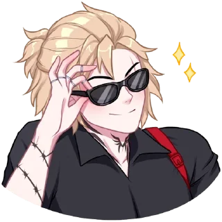 😎 emoji Самые ах*енные стикеры - @AniPics_bot Telegram sticker 23 of 48