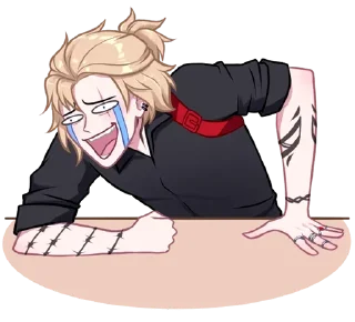 😆 emoji Самые ах*енные стикеры - @AniPics_bot Telegram sticker 20 of 48