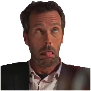 🤨 emoji Dr.House @stickersb2b Telegram sticker 13 of 18