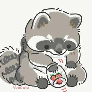 😔 emoji еноты Telegram sticker 23 of 67