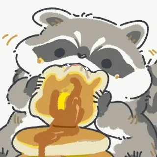 🥞 emoji еноты Telegram sticker 6 of 67