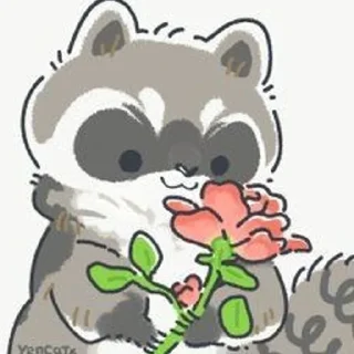 🌺 emoji еноты Telegram sticker 12 of 67