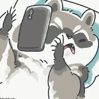 😞 emoji еноты Telegram sticker 11 of 67