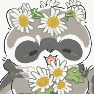 🌼 emoji еноты Telegram sticker 7 of 67