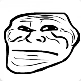 Sticker from Meme trollface ⟬By @Mafon4eeek ⟭