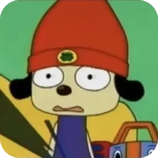😨 emoji Parrapa rapper by Qukisi Telegram sticker 7 of 67