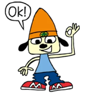 Sticker from Parappa the rapper