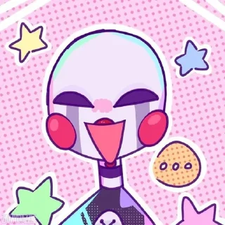 🌟 emoji БОЛЬШЕ ⇨ @CLOOBHUB ФНАФ СТИКЕРЫ МАРИОНЕТКА ТГ TG Telegram sticker 12 of 28