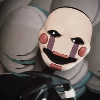 🌟 emoji БОЛЬШЕ ⇨ @CLOOBHUB ФНАФ СТИКЕРЫ МАРИОНЕТКА ТГ TG Telegram sticker 15 of 28