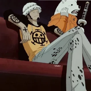 Sticker from One piece Trafalgar D Vater Lav