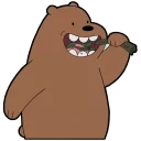 🤤 emoji We Bare Bears Telegram sticker 9 of 79