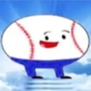 Sticker from baseball