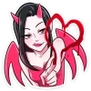 ❤️ emoji дьявол и дьяволица @TgEmodziBot Telegram sticker 5 of 48