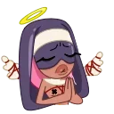 😇 emoji Больше стикеров : @stickeriiiiiii Telegram sticker 7 of 33