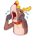 😭 emoji Mr. Deer Telegram sticker 16 of 31
