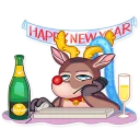 😒 emoji Mr. Deer Telegram sticker 10 of 31