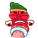 🖕 emoji Red Sock Telegram sticker 7 of 15