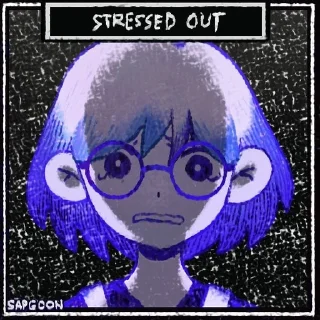 😩 emoji Omori Sock Telegram sticker 23 of 25