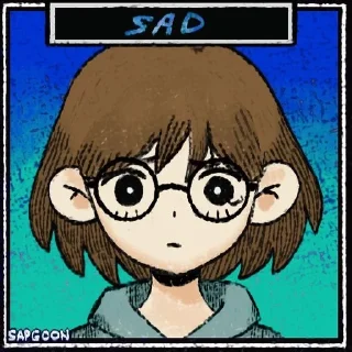 😕 emoji Omori Sock Telegram sticker 5 of 25