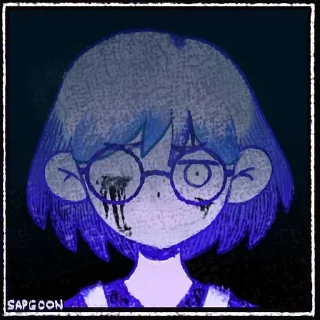 💀 emoji Omori Sock Telegram sticker 24 of 25