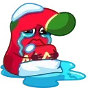 😭 emoji Red Sock Telegram sticker 6 of 15
