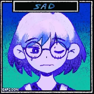 😓 emoji Omori Sock Telegram sticker 17 of 25