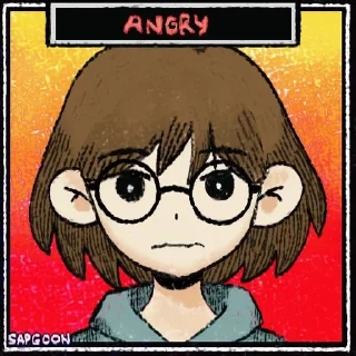 😒 emoji Omori Sock Telegram sticker 2 of 25