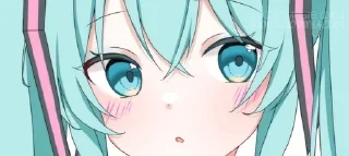 Sticker from :     ° @bezdomnyefei °     :    [ Hatsune Miku ]