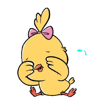 😢 emoji Chick by @stickerstgrm Telegram sticker 14 of 35
