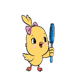 🤭 emoji Chick by @stickerstgrm Telegram sticker 11 of 35