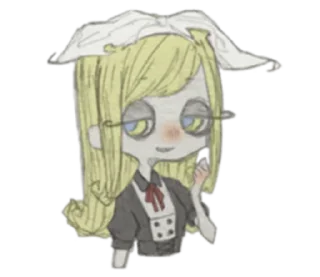 😏 emoji Alice and strange Telegram sticker 3 of 40