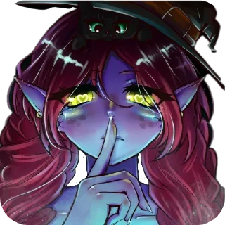 🤫 emoji @slarkkt Telegram sticker 20 of 53