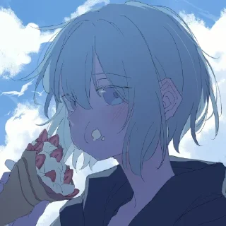 🥖 emoji Мои волосы, ты так любишь их | cr: @A2017laite Telegram sticker 6 of 116