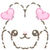 ⭐ emoji ᐢ..ᐢ ᥕɦiᴛᥱ ᥴᥙᴛᥱ rᥲδδiᴛ  ° @bwnnyroom ₊    . Telegram sticker 12 of 40