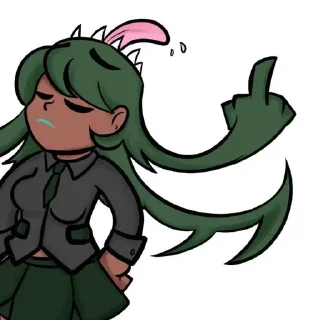🖕 emoji Больше стикеров 👉🏻 @stickertg4 Telegram sticker 3 of 120