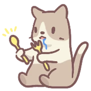 🍲 emoji Cats & Soup @mewsticks Telegram sticker 8 of 24