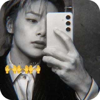 ✋ emoji JEONGIN | фото из "архив по чонину" | @B13AN7 Telegram sticker 10 of 40