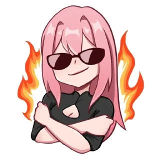 😎 emoji 💕Стики тут: @sekstick Telegram sticker 15 of 24