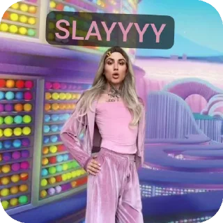 💅 emoji SLAYY BITCHES 🥰😇🥵🙄💅🏼💅🏼 Telegram sticker 6 of 19