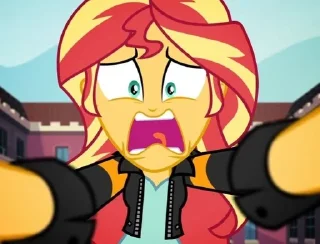 😱 emoji sunset shimmer💫 Telegram sticker 9 of 120
