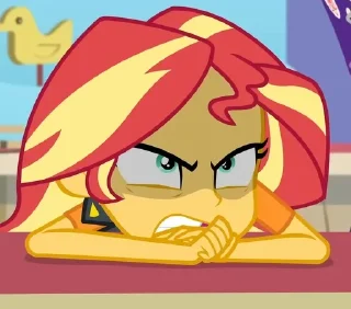 😡 emoji sunset shimmer💫 pt2 Telegram sticker 13 of 120