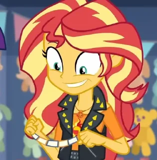 😁 emoji sunset shimmer💫 pt2 Telegram sticker 16 of 120