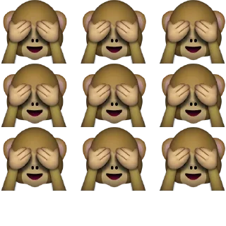 🙈 emoji Больше стиков тут: @stikery4 Telegram sticker 16 of 48