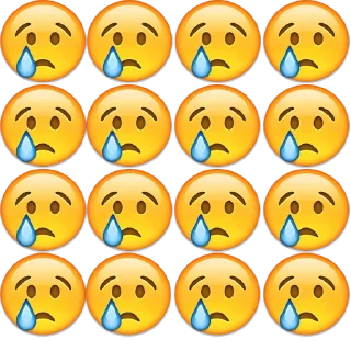 😢 emoji Больше стиков тут: @stikery4 Telegram sticker 8 of 48