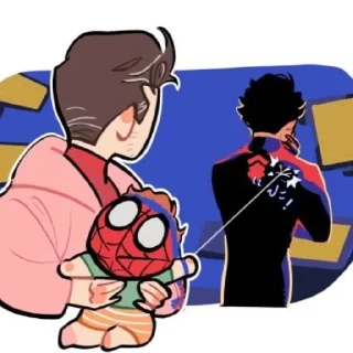 😶‍🌫️ emoji Miguel O’Hara Telegram sticker 24 of 35